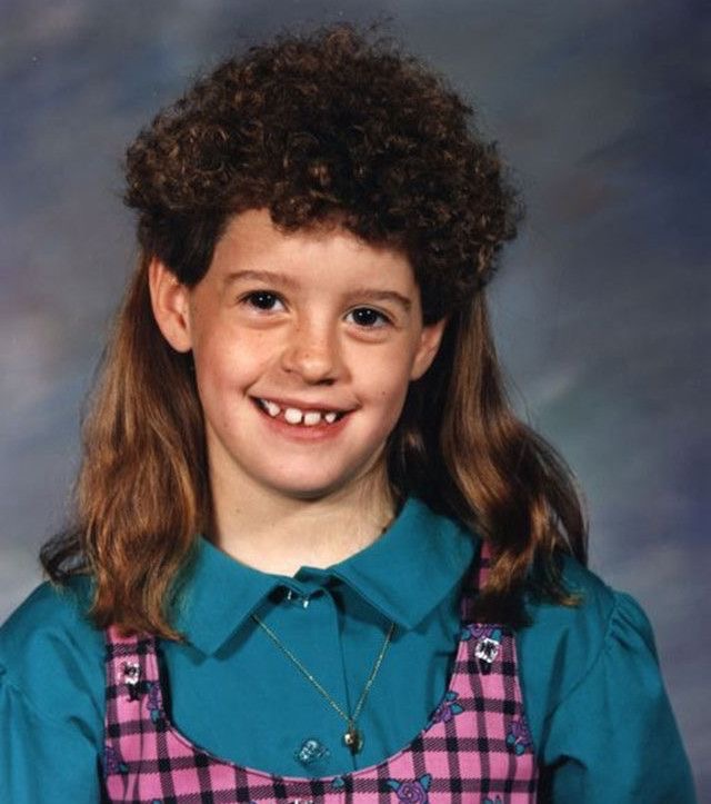 Straight Hair with Random Curl Patch