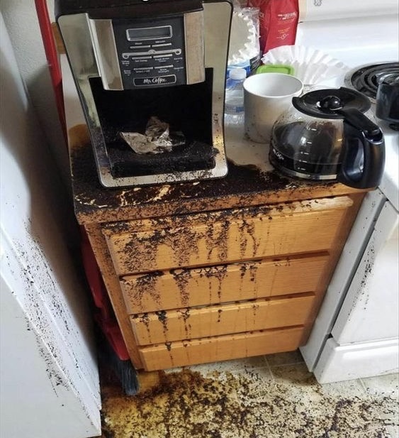 Coffee Maker Explodes