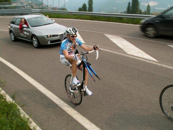 Cyclist’s Bike Disintegrates