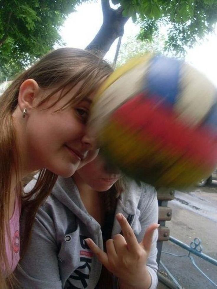 Ball About to Smash Girl’s Face