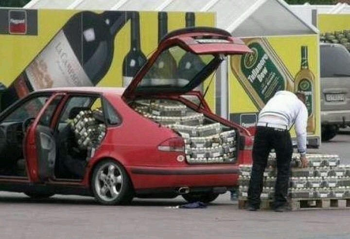 Man Loads Eggs Into Car