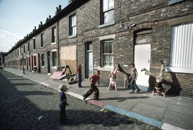 Children Playing on the Sidewalk