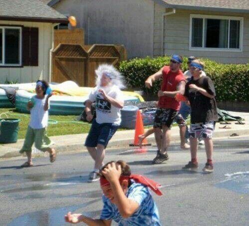 Water Balloon Faceplant