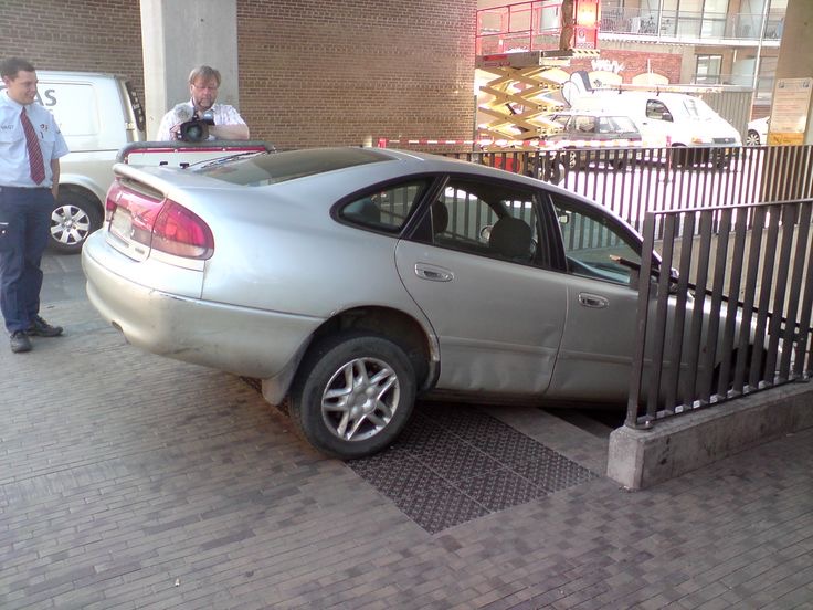 Car vs. Stairs
