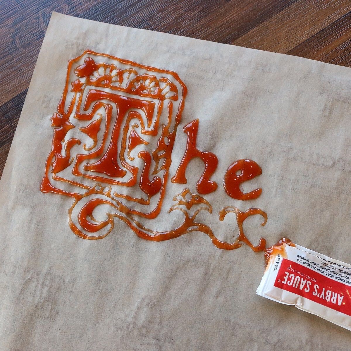 Ketchup Calligraphy