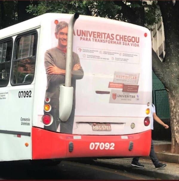 Unfortunate Bus Ad Placement
