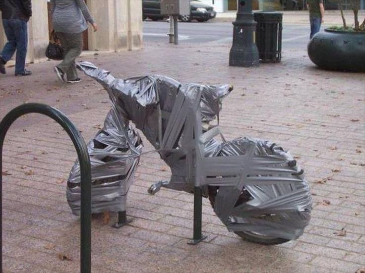 Tape-Covered Bike