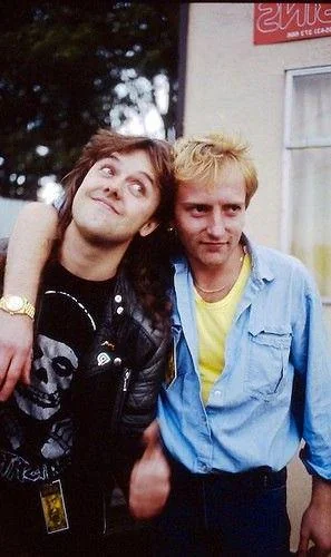 Phil Collen with Lars Ulrich