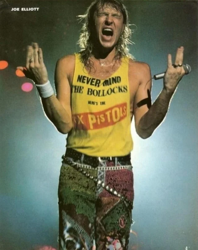 Joe Elliott in the 80s