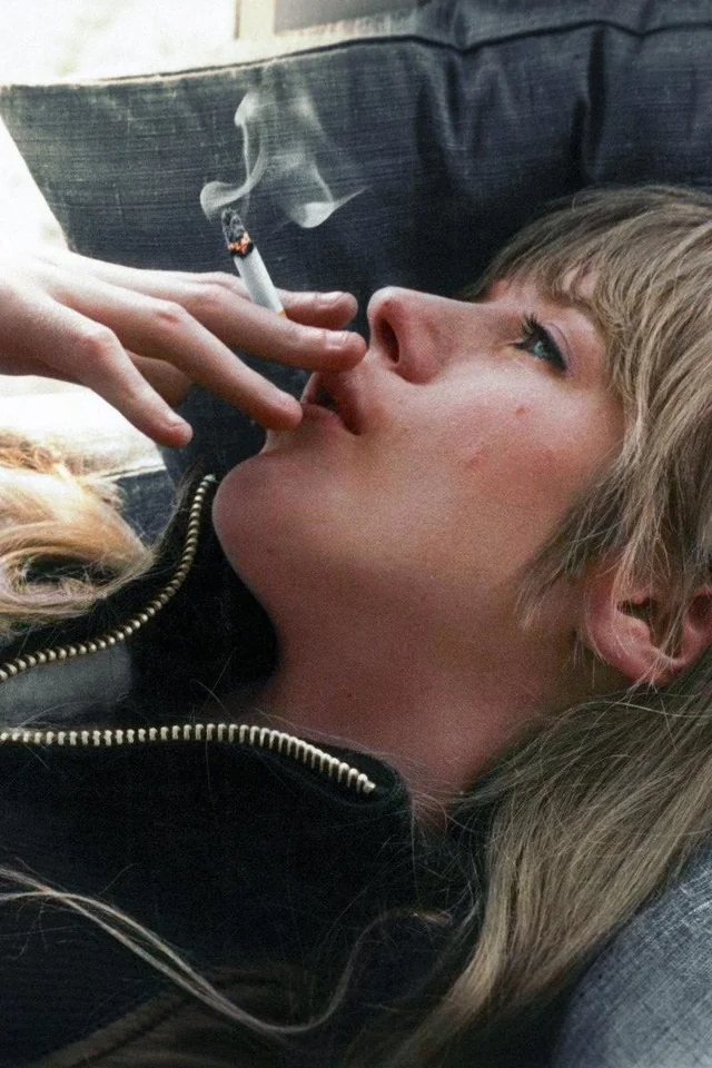Having a smoke, 60s