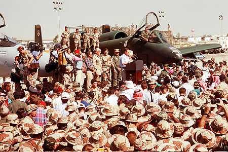 Desert Storm press event, 1991