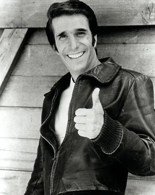 Classic Fonzie pose