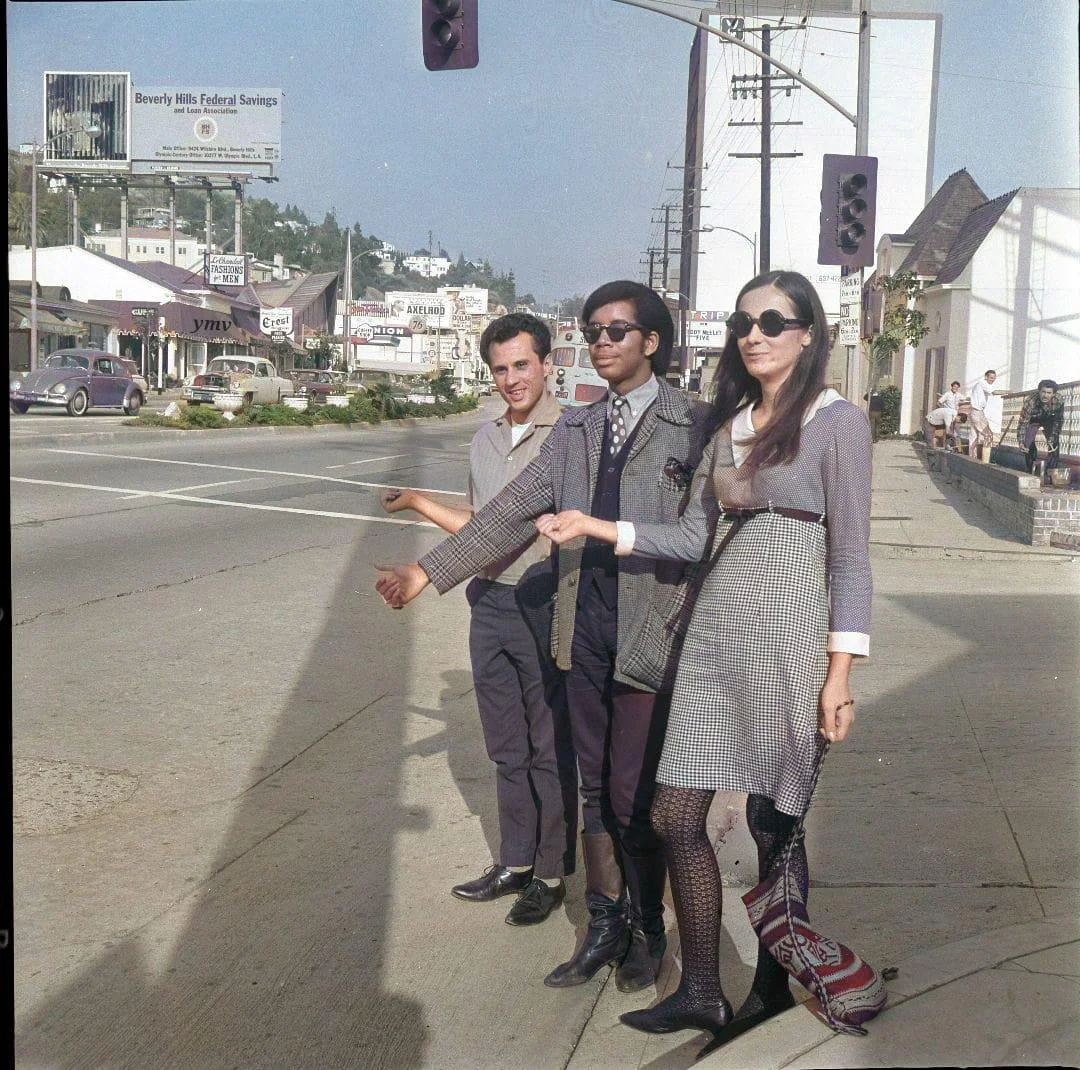 Hitchhiking the strip, 1966