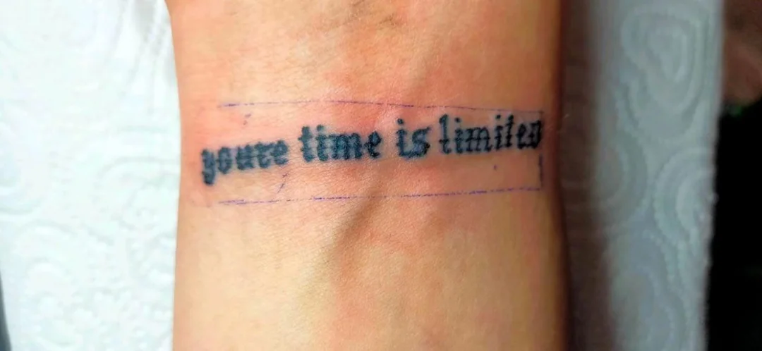 "You're time is limited"