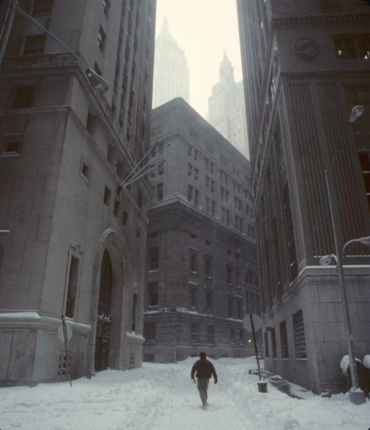 New York City Streets in Snow, 1990s