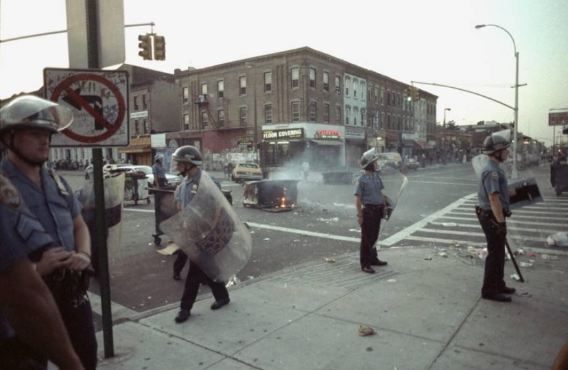 Riot. New York City, 1990s