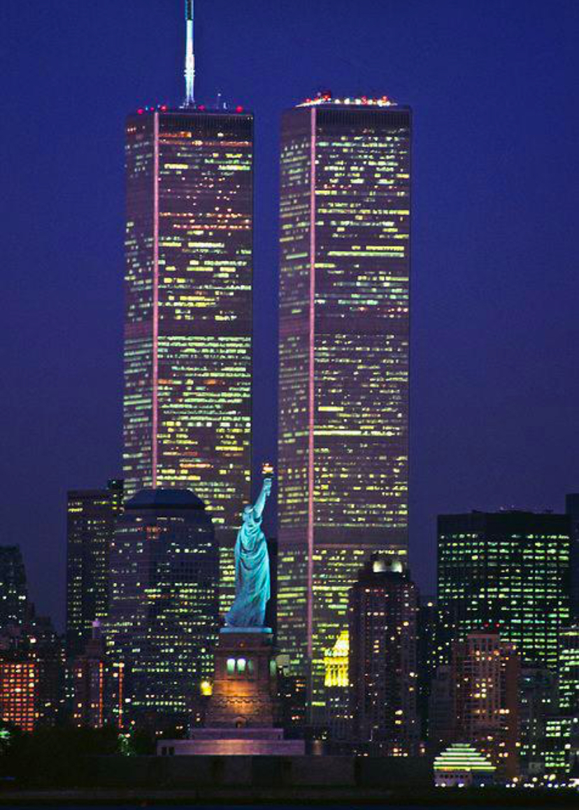 New York at Night. Statue of Liberty, 1990s