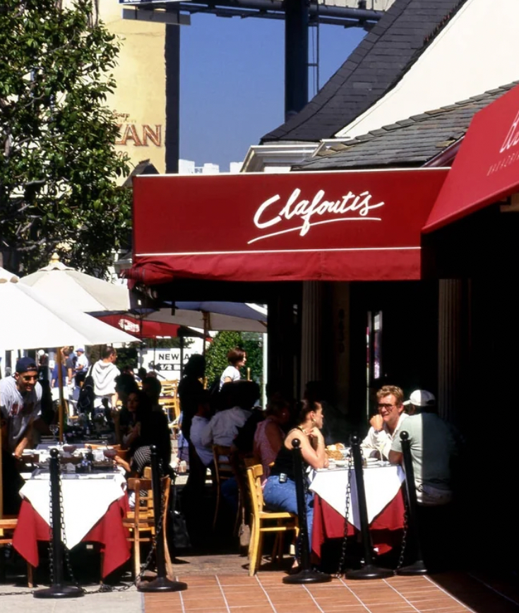 People Eating at a Restaurant. Los Angeles, 1990s