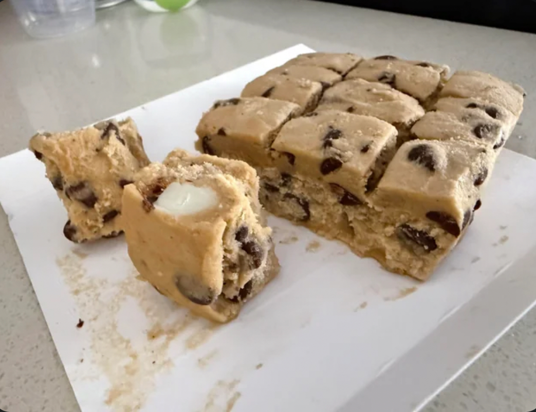 “—Bought this this morning. What could the white part be?”