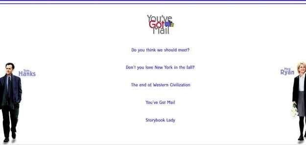 You’ve Got Mail Movie Website (1998)