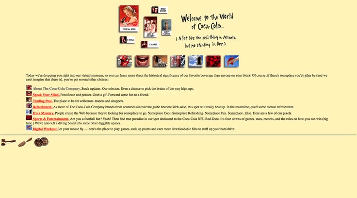 Coca-Cola Website (1996)