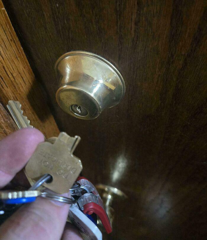 Broken key