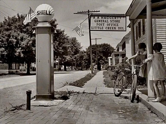 Shell stop, 1920s