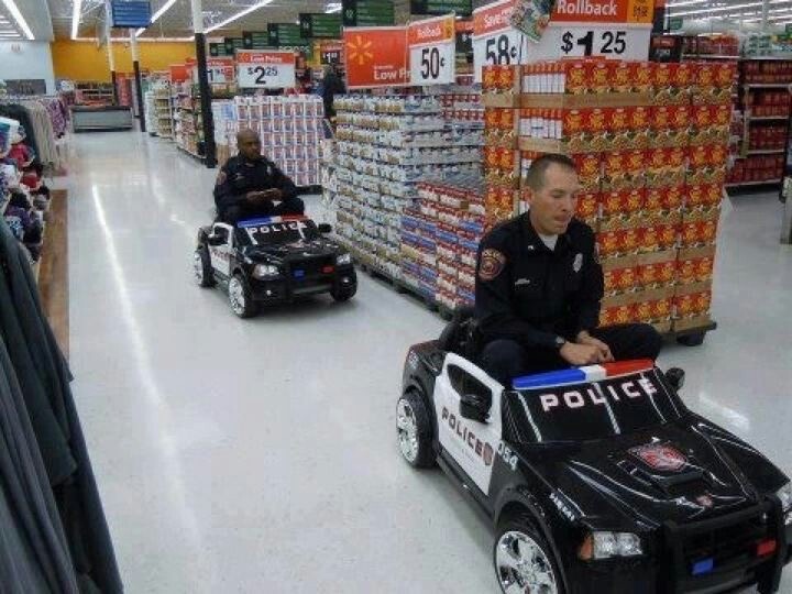 Cops in Toy Cars