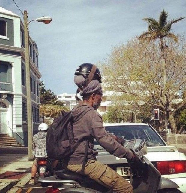 Helmet Protecting The Hair