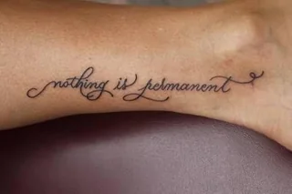 Nothing is permanent