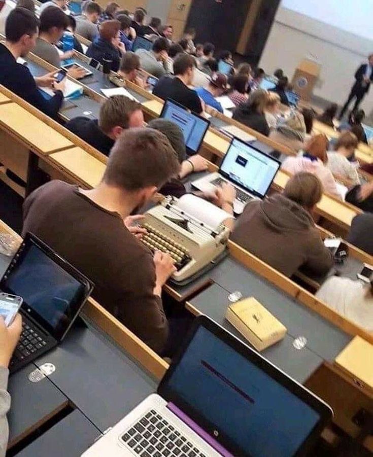 Typewriter Dude in a Laptop World