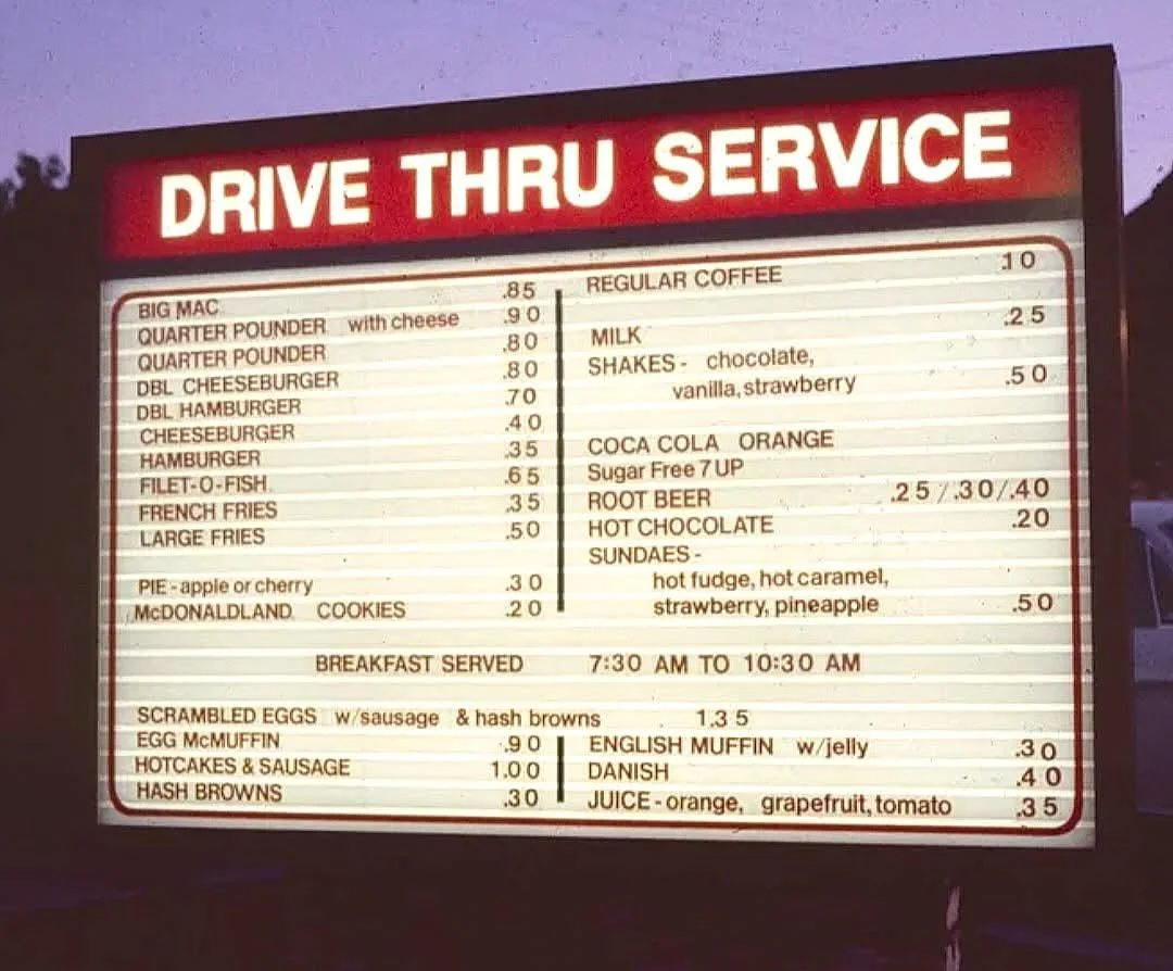 McDonald’s Drive-Thru, 1970s