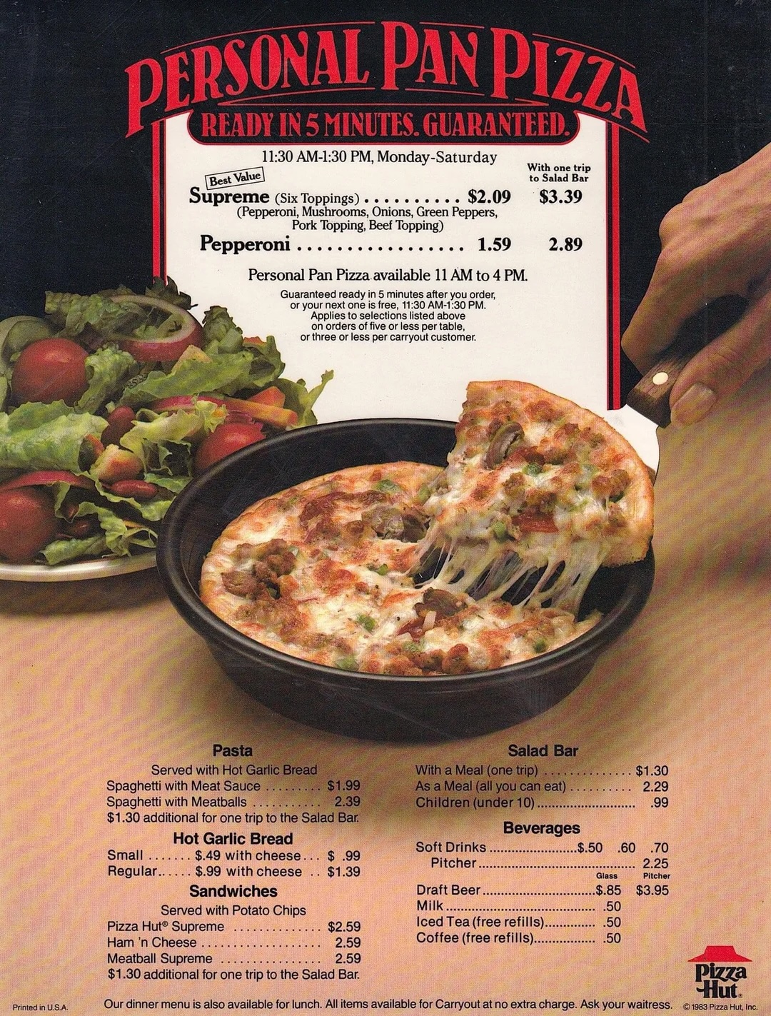 Pizza Hut, 1983