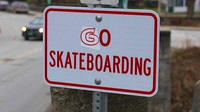 Go skateboarding