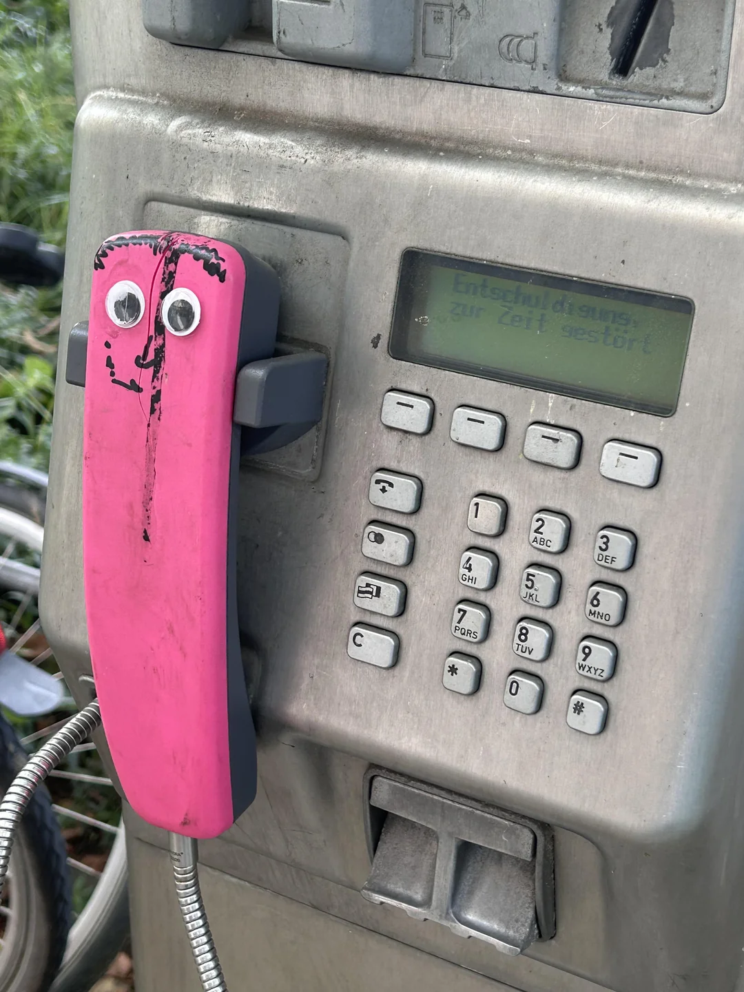 Pink payphone
