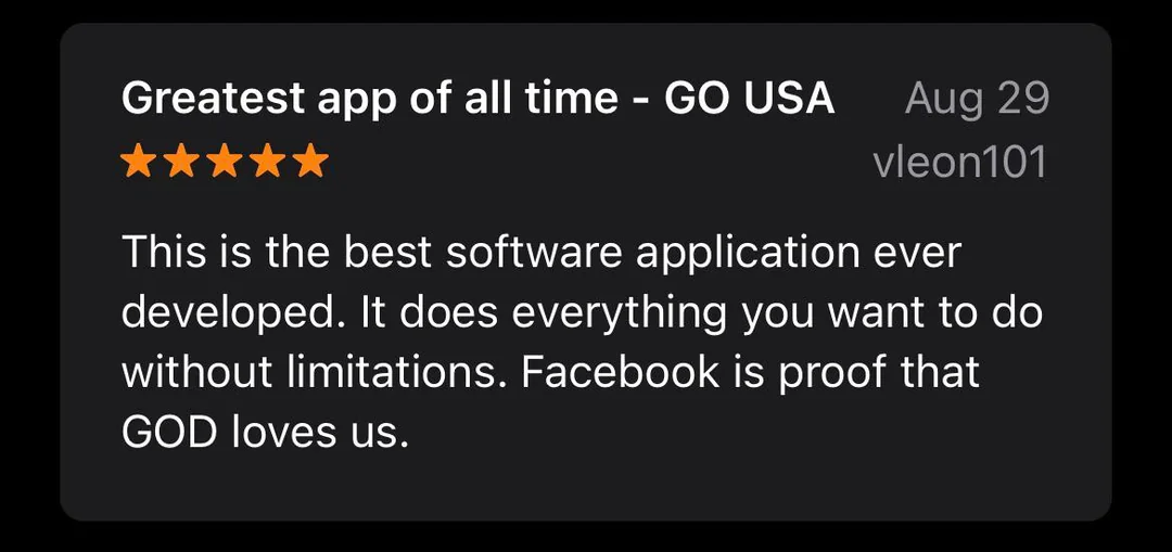 Heaven's favorite app