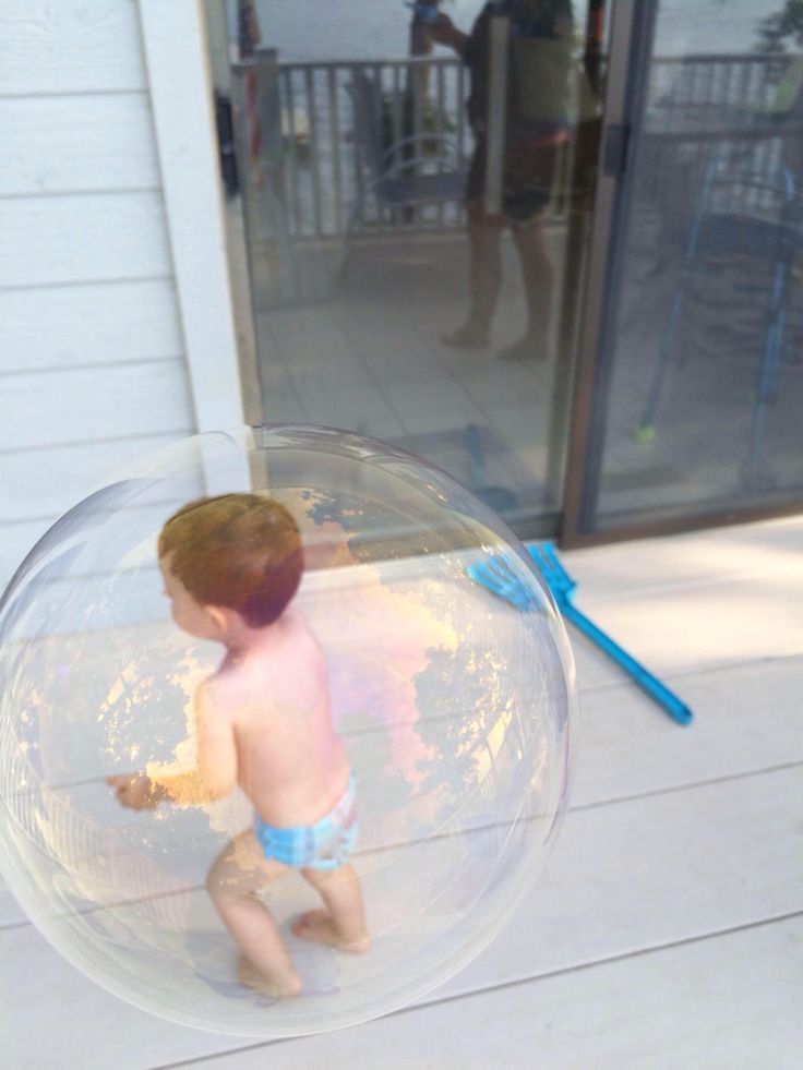 Kid Inside a Bubble