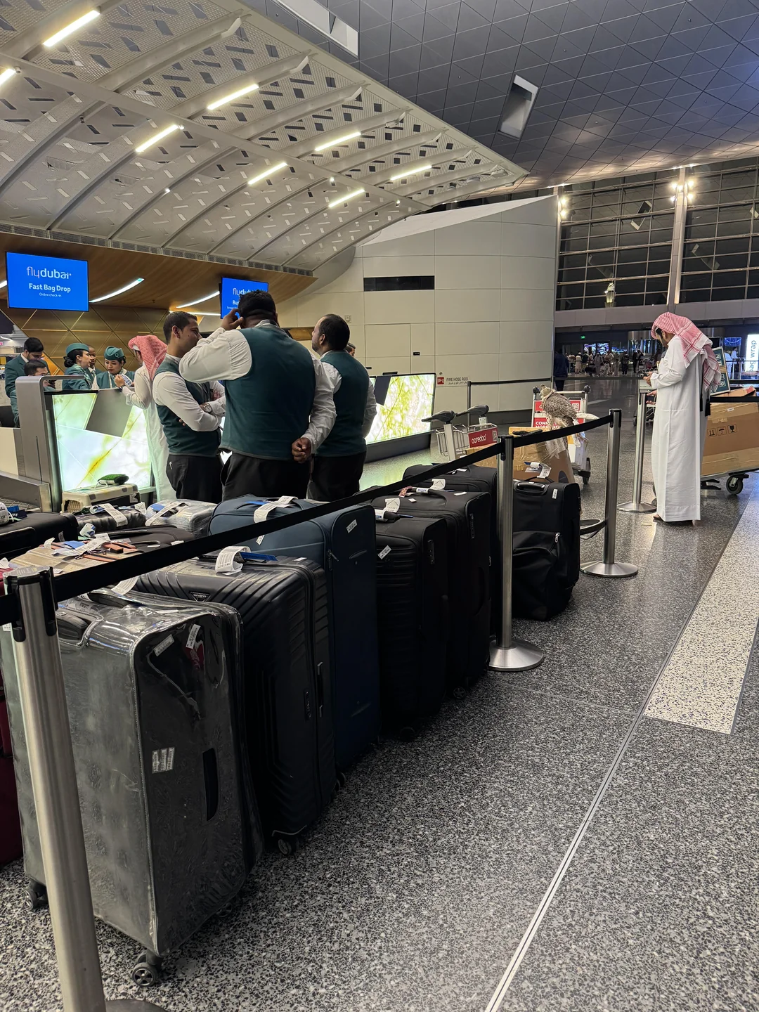 13 bags and a falcon