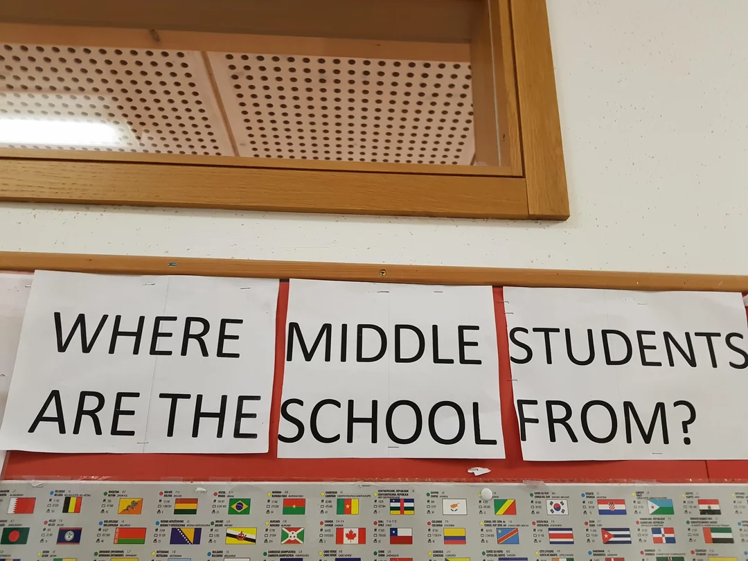 "WHERE MIDDLE STUDENTS ARE..."