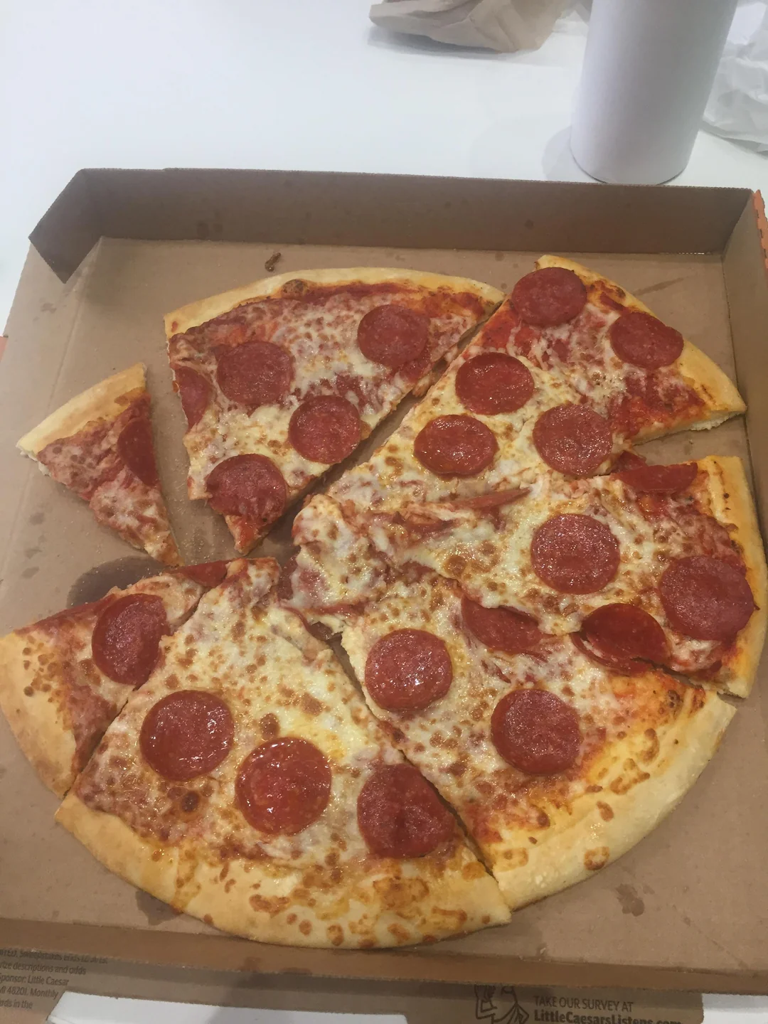 Pizza sliced by chaos