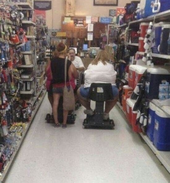 Traffic Jam at Walmart