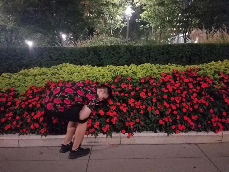 Guy Camouflaged in Roses