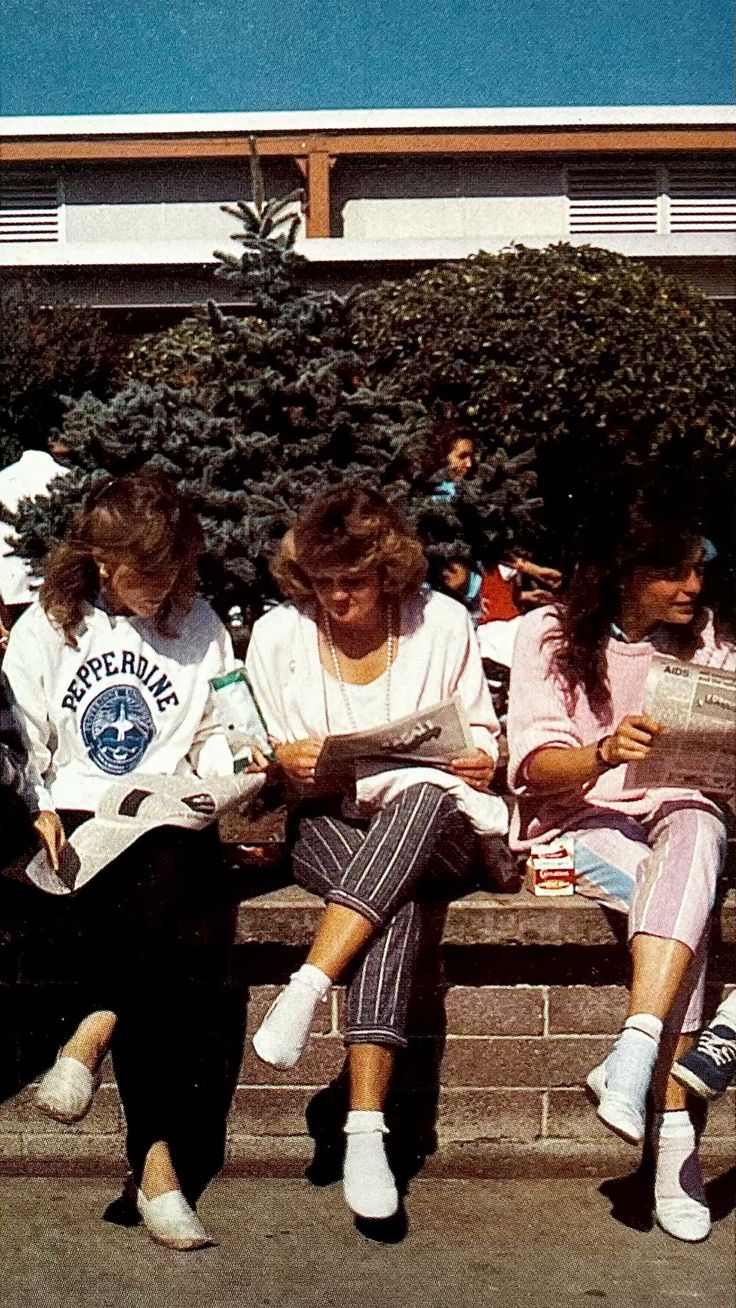 Friends Reading the Newspaper