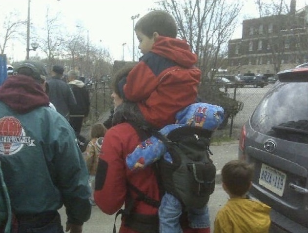 Dad + Baby + Another Kid