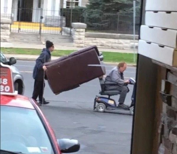 Using Grandpa's Scooter