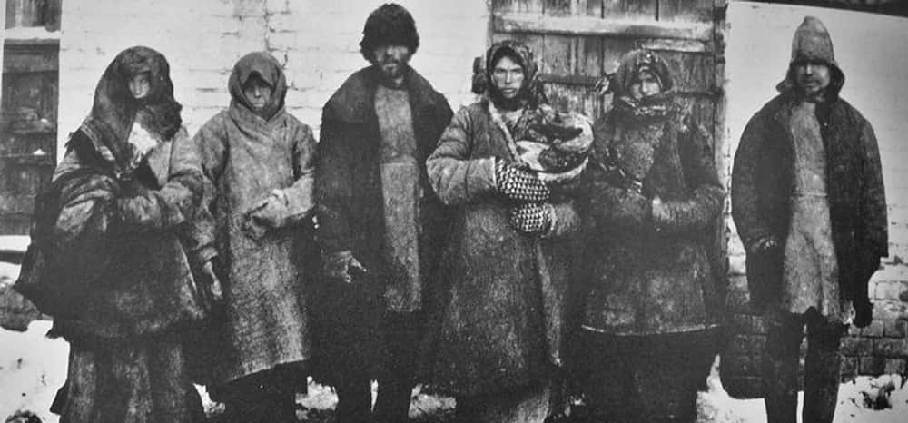 Russian peasants during the famine in the early 1920s