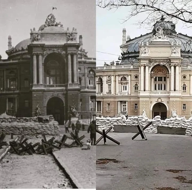 Odessa Opera house, Ukraine, 1942/2022