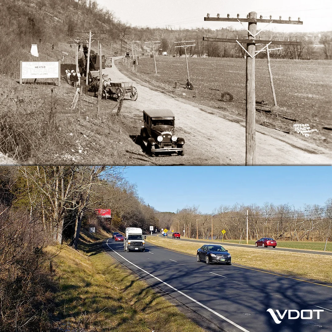 Shenandoah County Road, Virginia, 1930s/2019