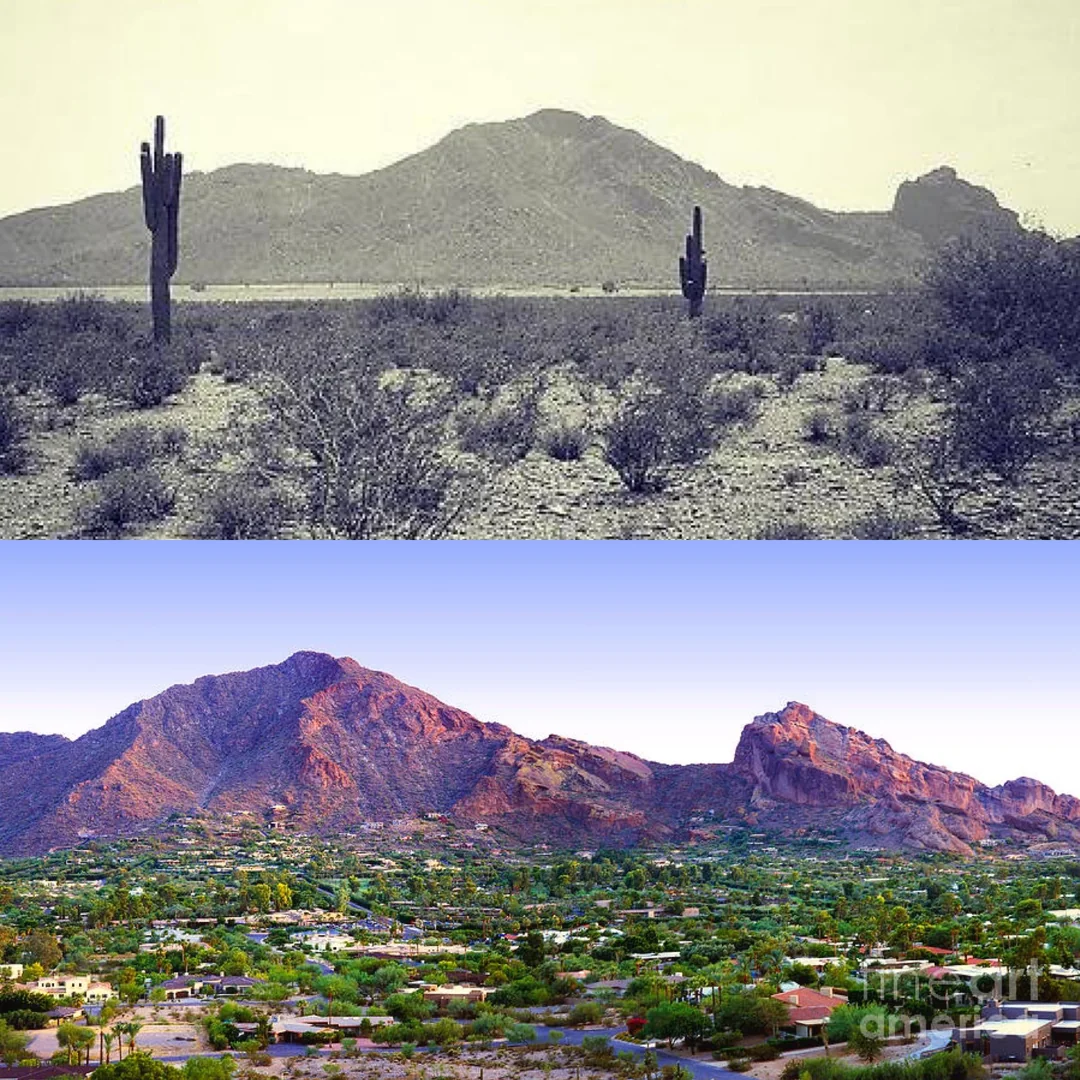 Camelback Mountain, Arizona, 1940s/Today