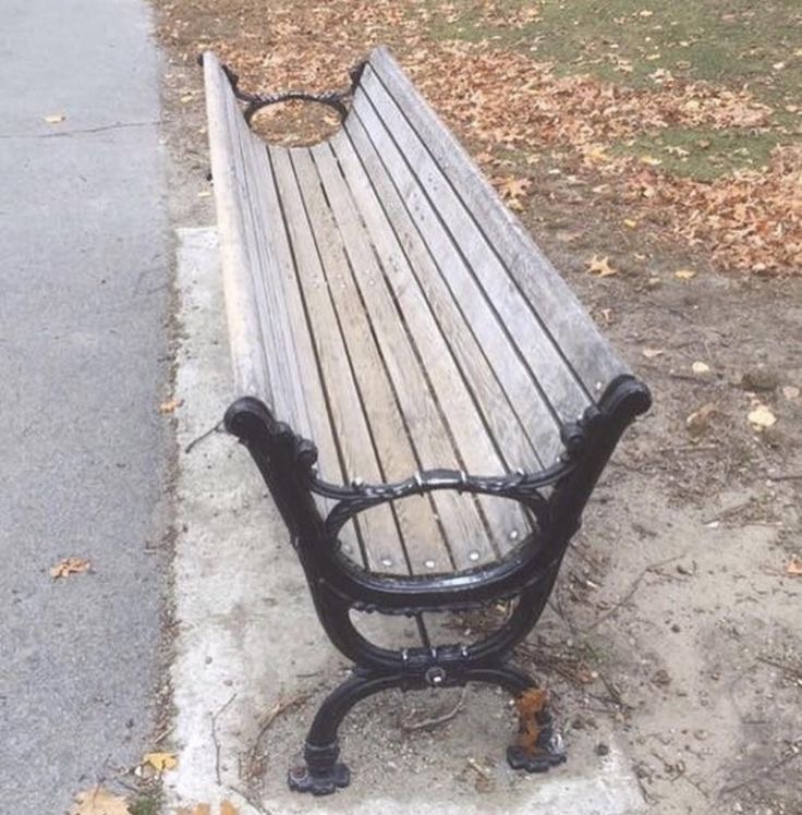 A Bench Designed by Someone Who Hates Sitting